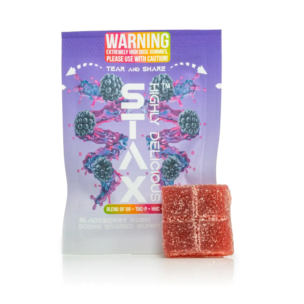 Stax - Gummies - 500mg - Blackberry Kush - Front #1.webp