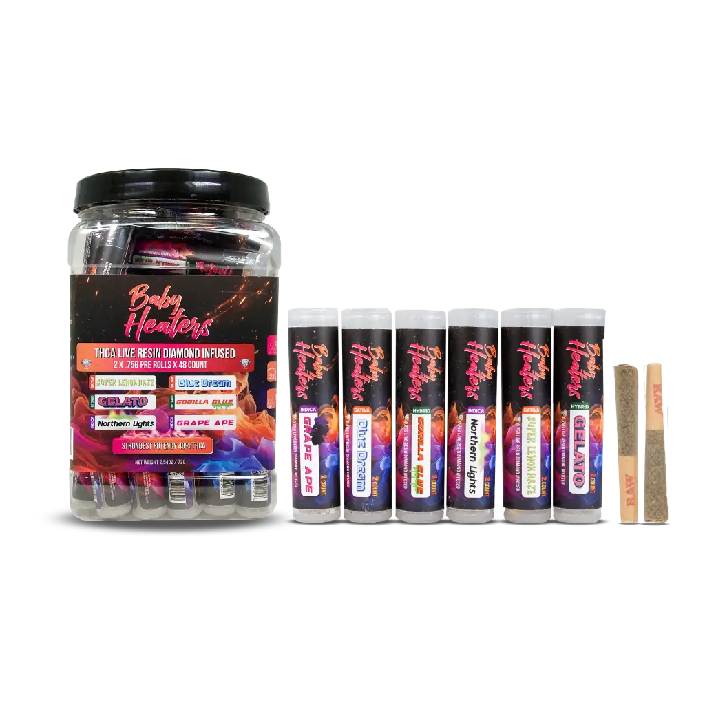 48ct POS Baby Heaters Pre-Roll Assorted (0.75g/2Ct)