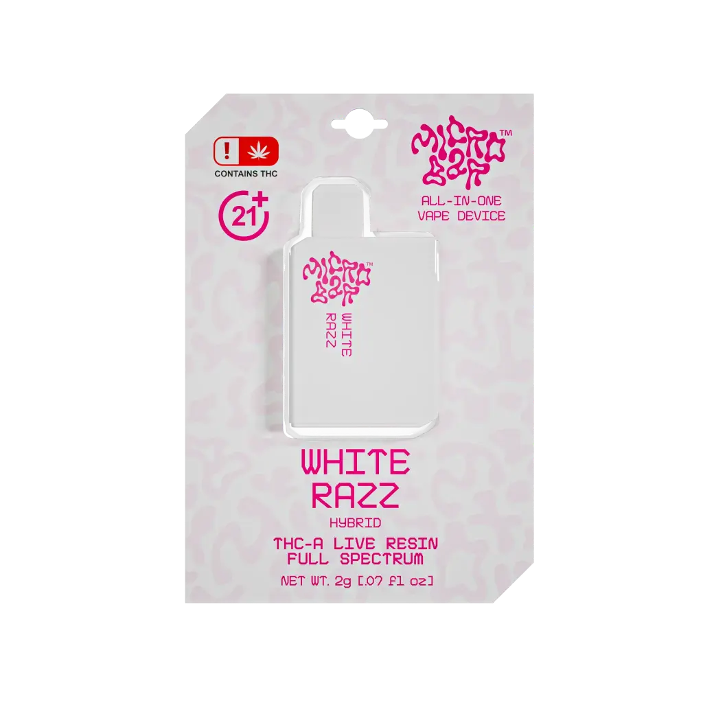 10ct POS Microbar 2g Disposable-White Razz-Hybrid