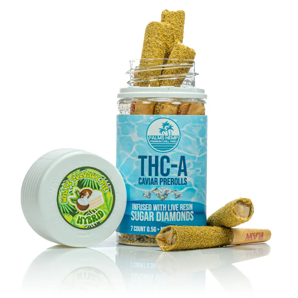 12 ct POS Palms THCA Caviar Pre-Roll x 0.5g/7Ct White Coconut Pie
